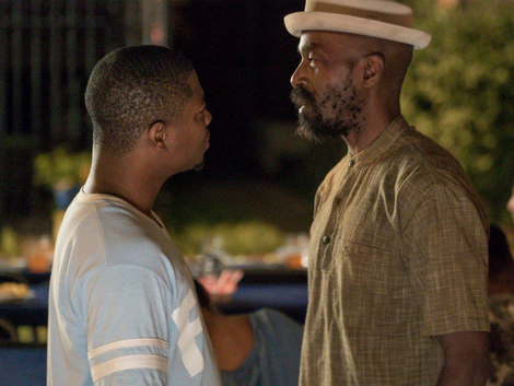 Ntare Guma Mbaho Mwine (right) and Jason Mitchell. Photo: Matt Dinerstein/SHOWTIME